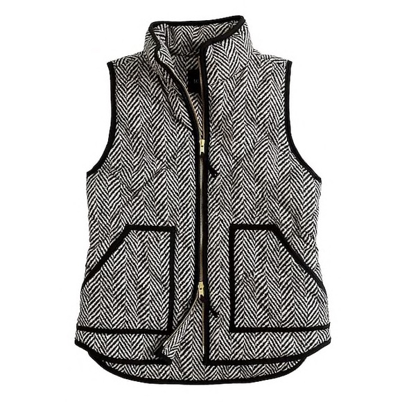 J. Crew Jackets & Blazers - J. Crew Herringbone Quilted Herringbone Vest